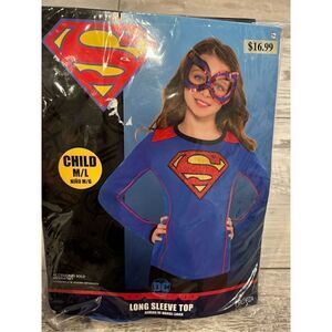 DC marvel, superhero, girls superman shirt, Halloween costume size M/L